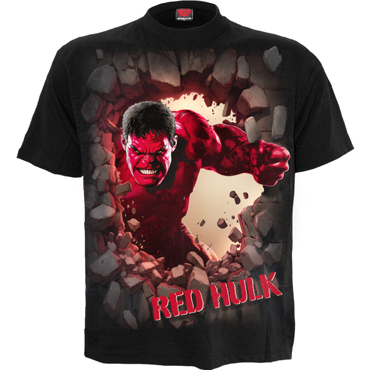 CAPTAIN AMERICA - RED HULK - Front Print T-Shirt Black – Spiral USA