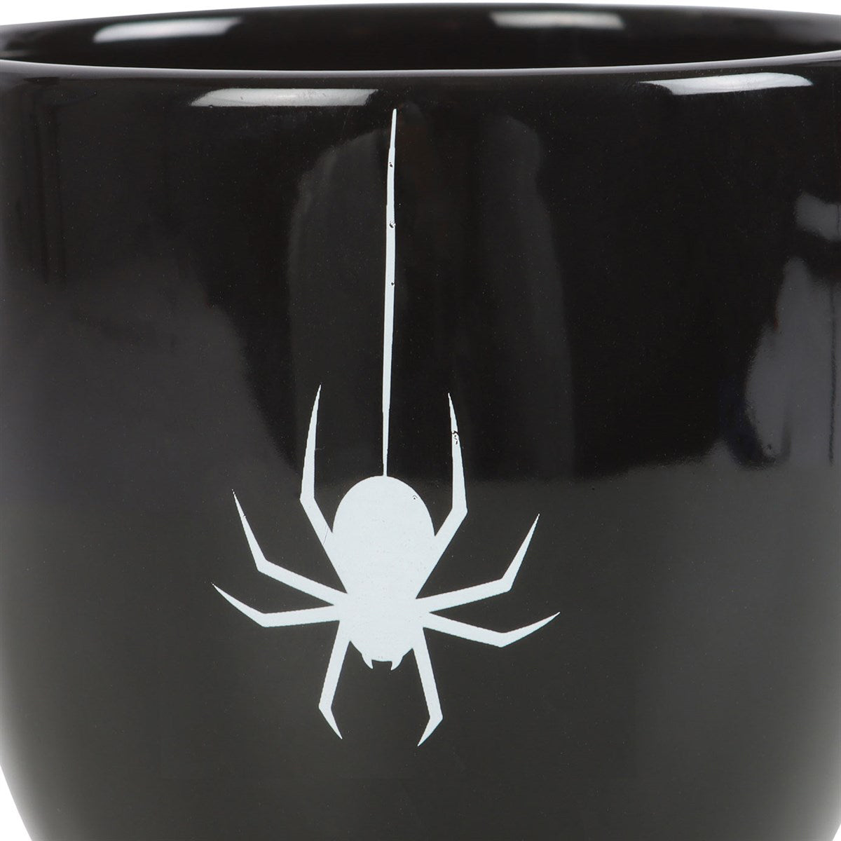 BLACK SPIDER TEACUP - Shaped Tea Cup