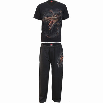 BREAKING OUT - 4pc Mens Gothic Pyjama Set