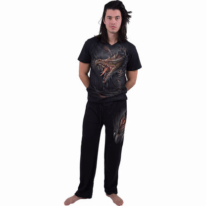 BREAKING OUT - 4pc Mens Gothic Pyjama Set