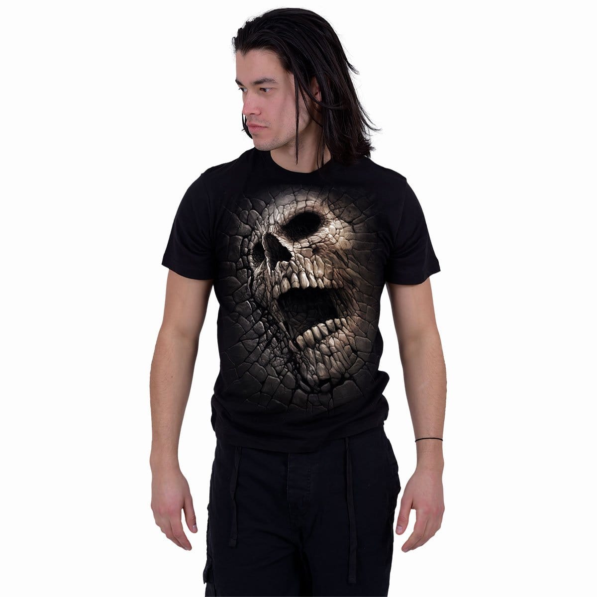 Cracked Skull Jersey, Cool Skull Shirts, Designer Skull Shirts