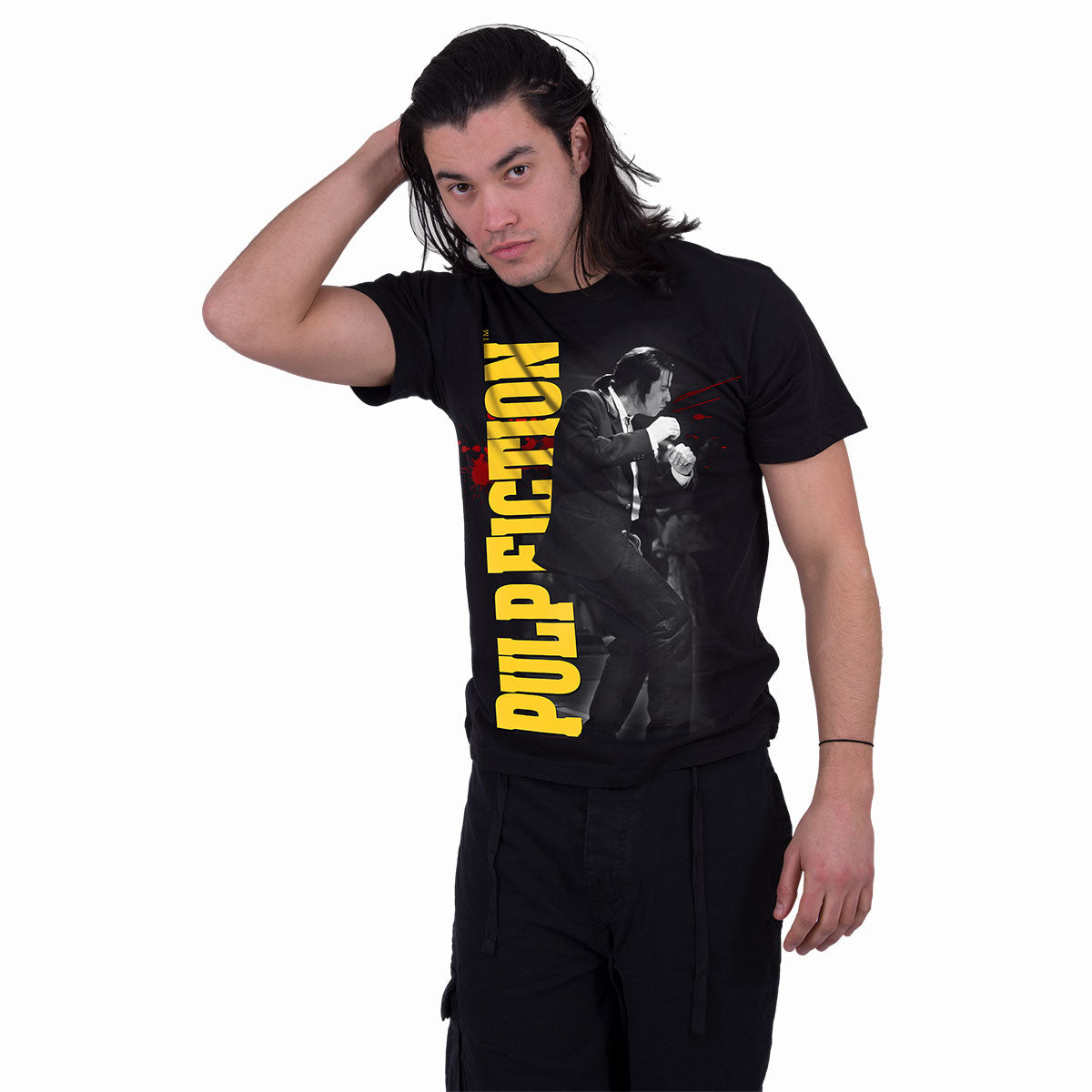 PULP FICTION - DANCE - Front Print T-Shirt Black