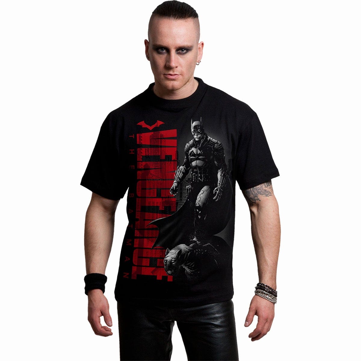 T-Shirt BATMAN COVER Black Print - - THE COMIC Front