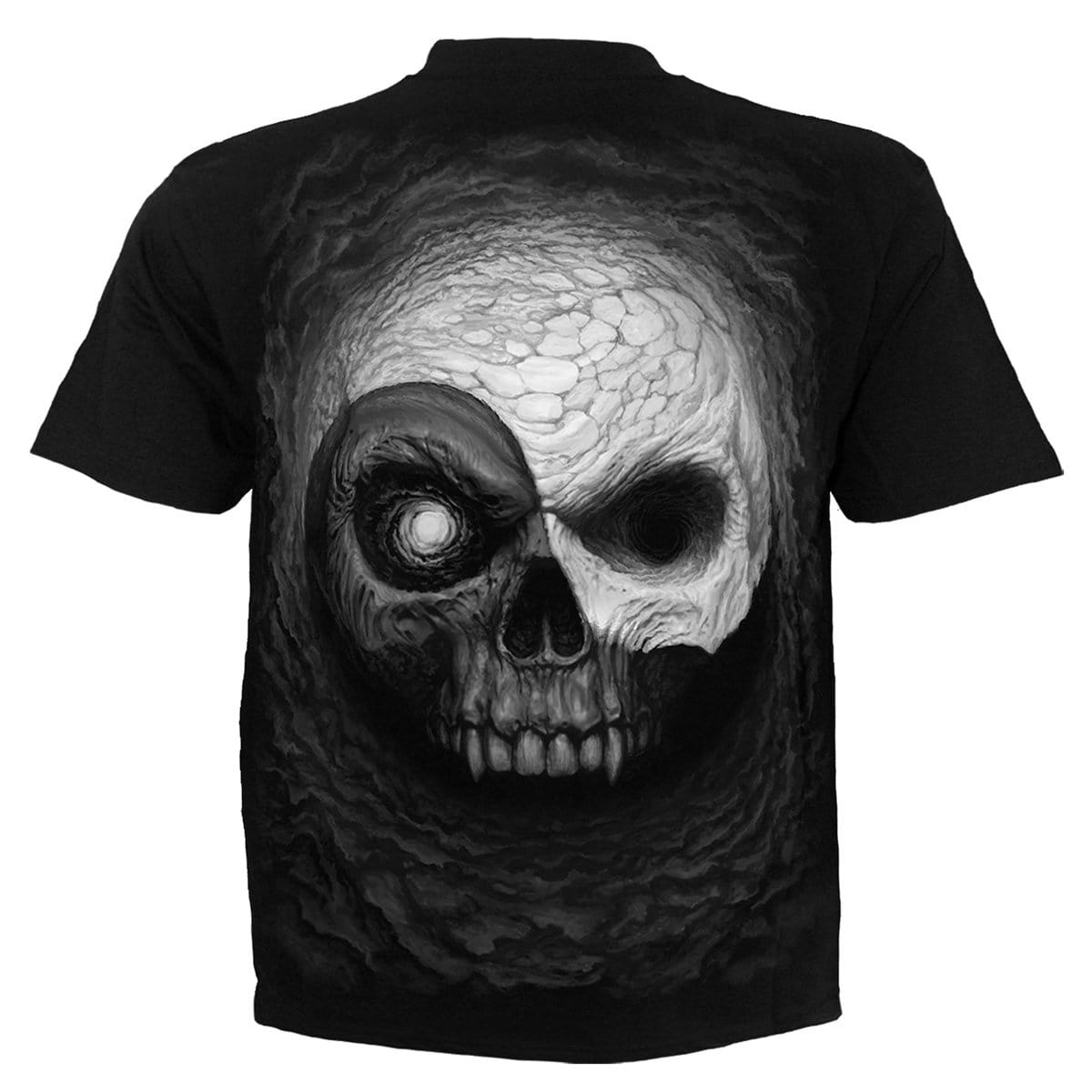 Black skull t sales shirt