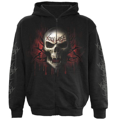 GAME OVER - Full Zip Hoody Black - Spiral USA